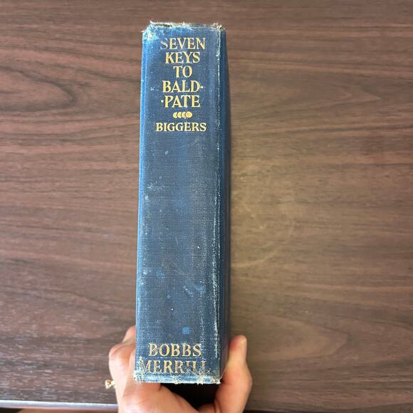 7 Keys to Baldpate by Earl Derr Biggers 1913 FIRST EDITION Skeleton Key Cover - Picture 3 of 16